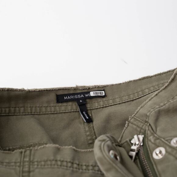 Marissa Webb Green Cotton Rava Mini Skirt - Picture 7 of 12